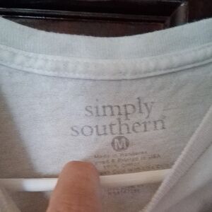 Simply Southern Light Gray Tee with Subtle Logo